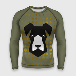 Рашгард мужской Сторожевой черный пёс, цвет: 3D-принт