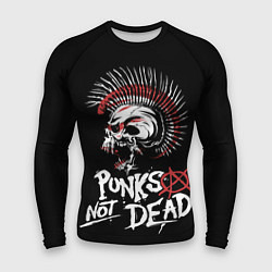 Рашгард мужской Punks not dead - анархия, цвет: 3D-принт