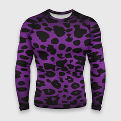 Мужской рашгард Фиолетовый леопард
