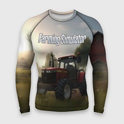 Рашгард мужской Farming Simulator - Красный трактор, цвет: 3D-принт