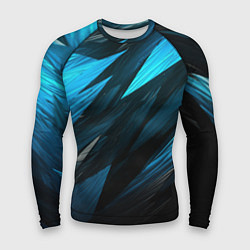 Рашгард мужской Black blue style, цвет: 3D-принт