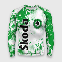 Рашгард мужской Skoda auto logo, цвет: 3D-принт