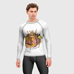 Рашгард мужской Бульбус грибной, цвет: 3D-принт — фото 2