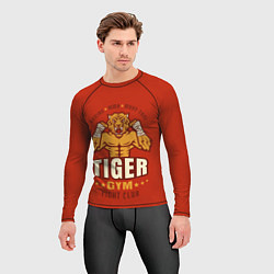 Рашгард мужской Tiger - боец, цвет: 3D-принт — фото 2