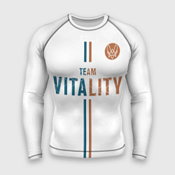 Рашгард мужской Форма Team Vitality white, цвет: 3D-принт