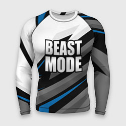 Рашгард мужской Beast mode - blue sport, цвет: 3D-принт