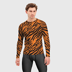 Рашгард мужской Полоски тигра - tiger, цвет: 3D-принт — фото 2
