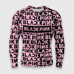 Рашгард мужской Blackpink - pink text, цвет: 3D-принт