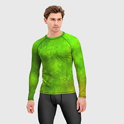 Рашгард мужской Зелёная фантазия, цвет: 3D-принт — фото 2