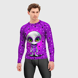 Рашгард мужской Alien - purple color, цвет: 3D-принт — фото 2