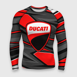 Мужской рашгард Ducati - red stripes