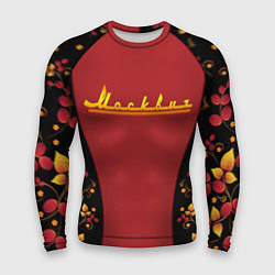Рашгард мужской Москвич хохлома, цвет: 3D-принт