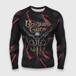 Рашгард мужской Baldurs Gate 3 logo dark red, цвет: 3D-принт