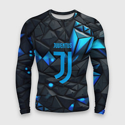 Рашгард мужской Blue logo Juventus, цвет: 3D-принт