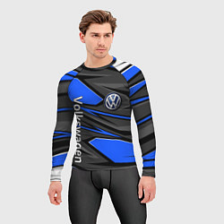 Рашгард мужской Вольцваген - спортивная униформа, цвет: 3D-принт — фото 2
