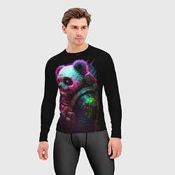 Рашгард мужской Cyberpunk panda, цвет: 3D-принт — фото 2