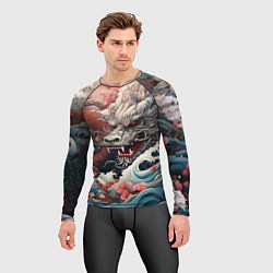Рашгард мужской Морской дракон Irezumi, цвет: 3D-принт — фото 2