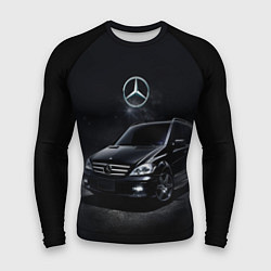 Рашгард мужской Mercedes black, цвет: 3D-принт