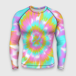 Мужской рашгард Tie-Dye кислотный в стиле барби