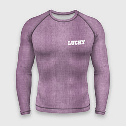 Мужской рашгард Розовые джинсы lucky 77