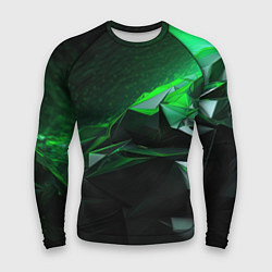 Рашгард мужской Green abstract geometry, цвет: 3D-принт