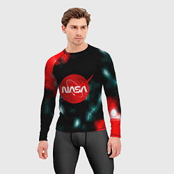 Рашгард мужской NASA космос краски, цвет: 3D-принт — фото 2