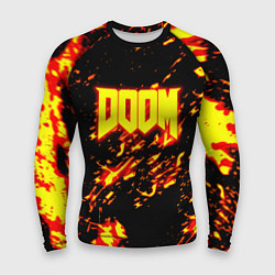 Рашгард мужской Doom огненный стиль ад марса, цвет: 3D-принт