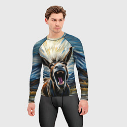 Рашгард мужской Крик осла, цвет: 3D-принт — фото 2