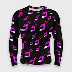 Рашгард мужской JoJos Bizarre neon pattern logo, цвет: 3D-принт