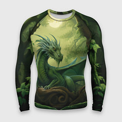 Рашгард мужской Лесной зеленый дракон 2024, цвет: 3D-принт