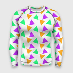 Рашгард мужской Яркие треугольники, цвет: 3D-принт