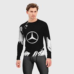Рашгард мужской Mercedes benz краски спорт, цвет: 3D-принт — фото 2