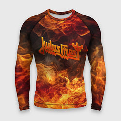 Рашгард мужской Fire - Judas Priest, цвет: 3D-принт