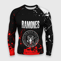 Рашгард мужской Ramones краски метал группа, цвет: 3D-принт
