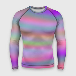 Рашгард мужской Голографические неоновые полосы, цвет: 3D-принт