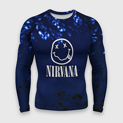 Рашгард мужской Nirvana рок краски, цвет: 3D-принт