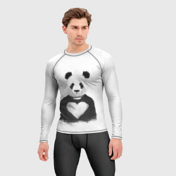 Рашгард мужской Love panda, цвет: 3D-принт — фото 2