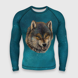 Рашгард мужской Оскал волка, цвет: 3D-принт