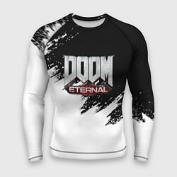 Рашгард мужской Doom eternal белые краски, цвет: 3D-принт