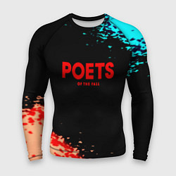 Рашгард мужской Poets of the fall краски брызги, цвет: 3D-принт