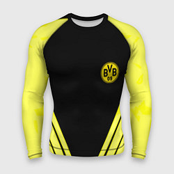Рашгард мужской Borussia geometry yellow, цвет: 3D-принт