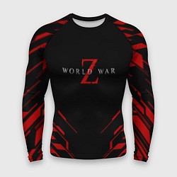 Мужской рашгард World war z текстура геометрия