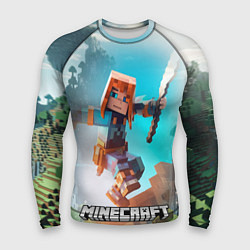 Рашгард мужской Персонаж Minecraft с мечом, цвет: 3D-принт