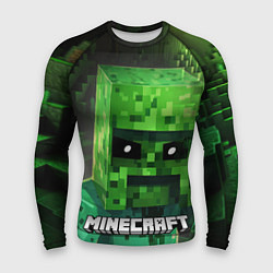 Рашгард мужской Minecraft персонаж большой зеленый монстр, цвет: 3D-принт
