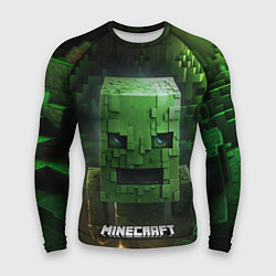 Рашгард мужской Minecraft зеленый персонаж в пещере, цвет: 3D-принт
