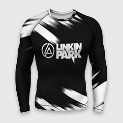 Рашгард мужской Linkin park рок бенд краски, цвет: 3D-принт