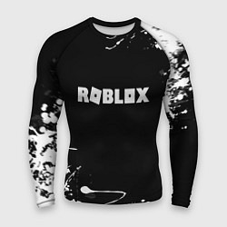 Рашгард мужской Roblox текстура краски белые, цвет: 3D-принт