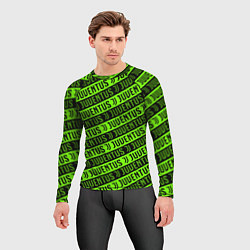 Рашгард мужской Juventus green pattern sport, цвет: 3D-принт — фото 2