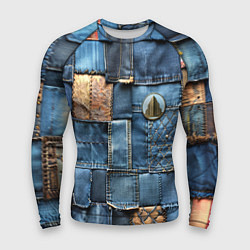 Рашгард мужской Значок архитектора на джинсах, цвет: 3D-принт