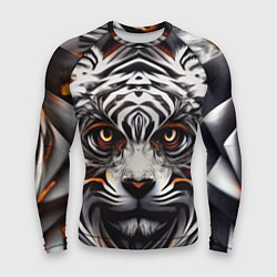 Мужской рашгард Абстракция: тигр